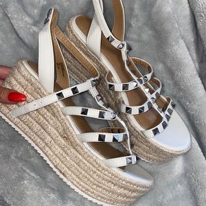 Report studded espadrille wedges